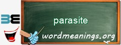 WordMeaning blackboard for parasite